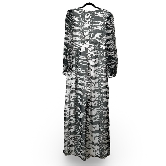 NWT PATBO x Alessandra Ambrósio Wide Leg Black White Jumpsuit Sz 10 - Picture 3 of 5